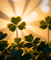 光下的三叶草特写(2)4827#横屏 