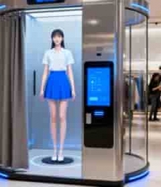  商场内虚拟试衣设备素材368#横屏 	 