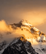 雪山日出壮丽景象3129#横屏 