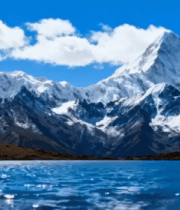 雪山湖泊自然风光(3)1105#横屏 