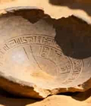  沙漠中的古老破损文物陶器2051#横屏 	 - 