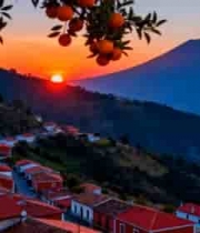  山顶飘扬的红色旗帜(1)1976#横屏 	 