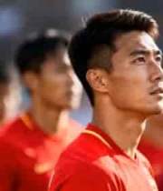  足球运动员赛场列队特写880#横屏 	 