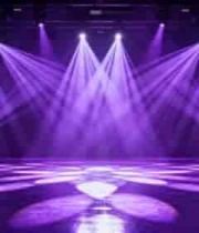  紫色舞台灯光效果场景2694#横屏 	 