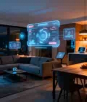  智能家居客厅科技界面展示2005#横屏 	 -