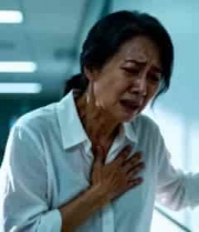  医院走廊女人痛苦扶墙2960#横屏 	 