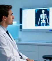  医生查看骨骼影像素材1117#横屏 	 