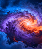 绚丽星云宇宙空间背景素材1900#横屏 