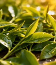 鲜茶叶特写素材990#横屏 