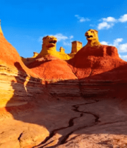 新疆丹霞地貌自然风光3162#横屏 