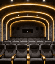 现代化电影院内部座椅场景3779#横屏 