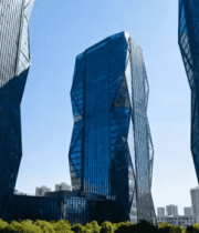 现代高楼大厦仰视视角画面1348#横屏 