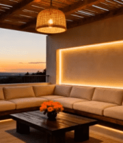 现代户外露台沙发区景观2524#横屏 