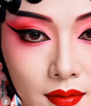 戏曲人物面部特写3734#横屏 