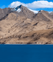 藏雪山湖泊自然风光225#横屏 