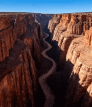 峡谷自然风光俯瞰全景3397#横屏 