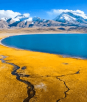 西藏湖泊雪山自然风光5111#横屏 