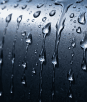 物体表面雨水水滴特写3967#横屏 