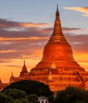 阳下的佛塔景观2971#横屏 