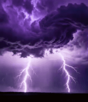 乌云闪电自然风光景象2977#横屏 