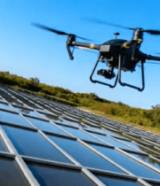 无人机航拍太阳能板场景4847#横屏 