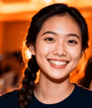 微笑女性特写素材2456#横屏 