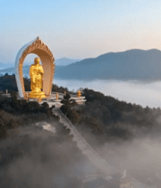 无锡大佛全景航拍300#横屏 