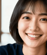 笑女性近景画面1775#横屏 