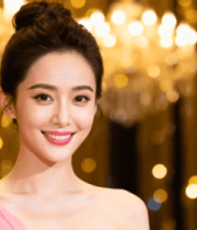 微笑女性近景特写1149#横屏 