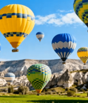 土耳其热气球空中飞行场景3494#横屏 