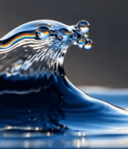 微距水滴飞溅特写4199#横屏 