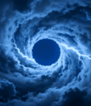 天空中云层形成的漩涡景象2746#横屏 