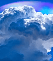 天空中蓬松云朵特写4451#横屏 