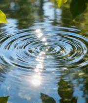 水面涟漪光影自然景象3644#横屏 