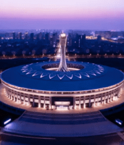 体育场夜景鸟瞰2044#横屏 