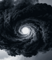 天空中巨大漩涡状乌云素材4500#横屏 