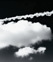 天空中白云与飞机尾迹素材2158#横屏 