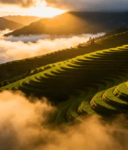 梯田云海日出自然风光549#横屏 