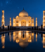 泰姬陵月夜全景4266#横屏 
