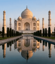 泰姬陵全景及水中倒影2185#横屏 