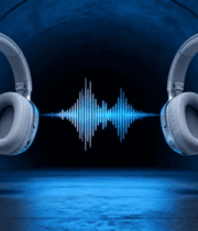 隧道背景炫酷耳机展示素材3287#横屏 