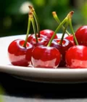  盘中新鲜樱桃特写217#横屏 	 