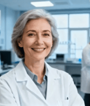 实验室医生微笑看向镜头729#横屏 