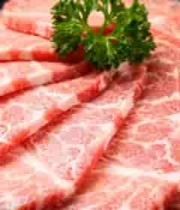  盘中新鲜牛肉切片特写1163#横屏 	 