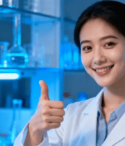 实验室科研人员竖大拇指899#横屏 