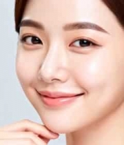  女性微笑特写素材2968#横屏 	 