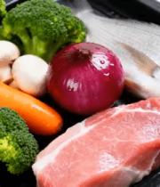 生鲜食材鱼、肉、蔬菜组合783#横屏 