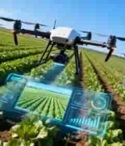  农田上空飞行的农业无人机21#横屏 	 