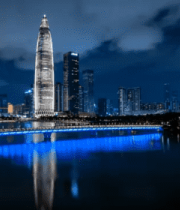 深圳夜景城市建筑风光1145#横屏 