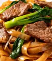  牛肉炒河粉美食素材75#横屏 	 